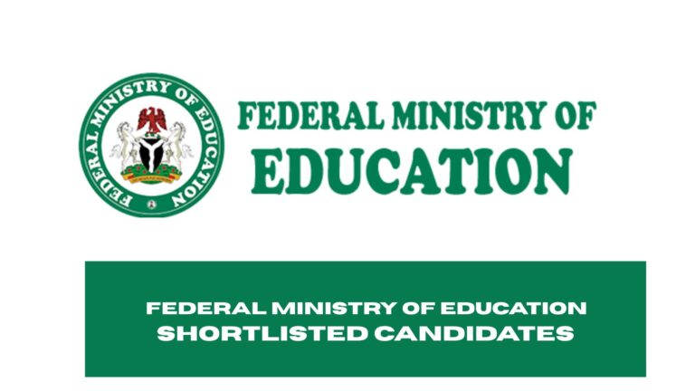 Federal Ministry of Education Recruitment Shortlisted Candidates 2025 | Complete PDF