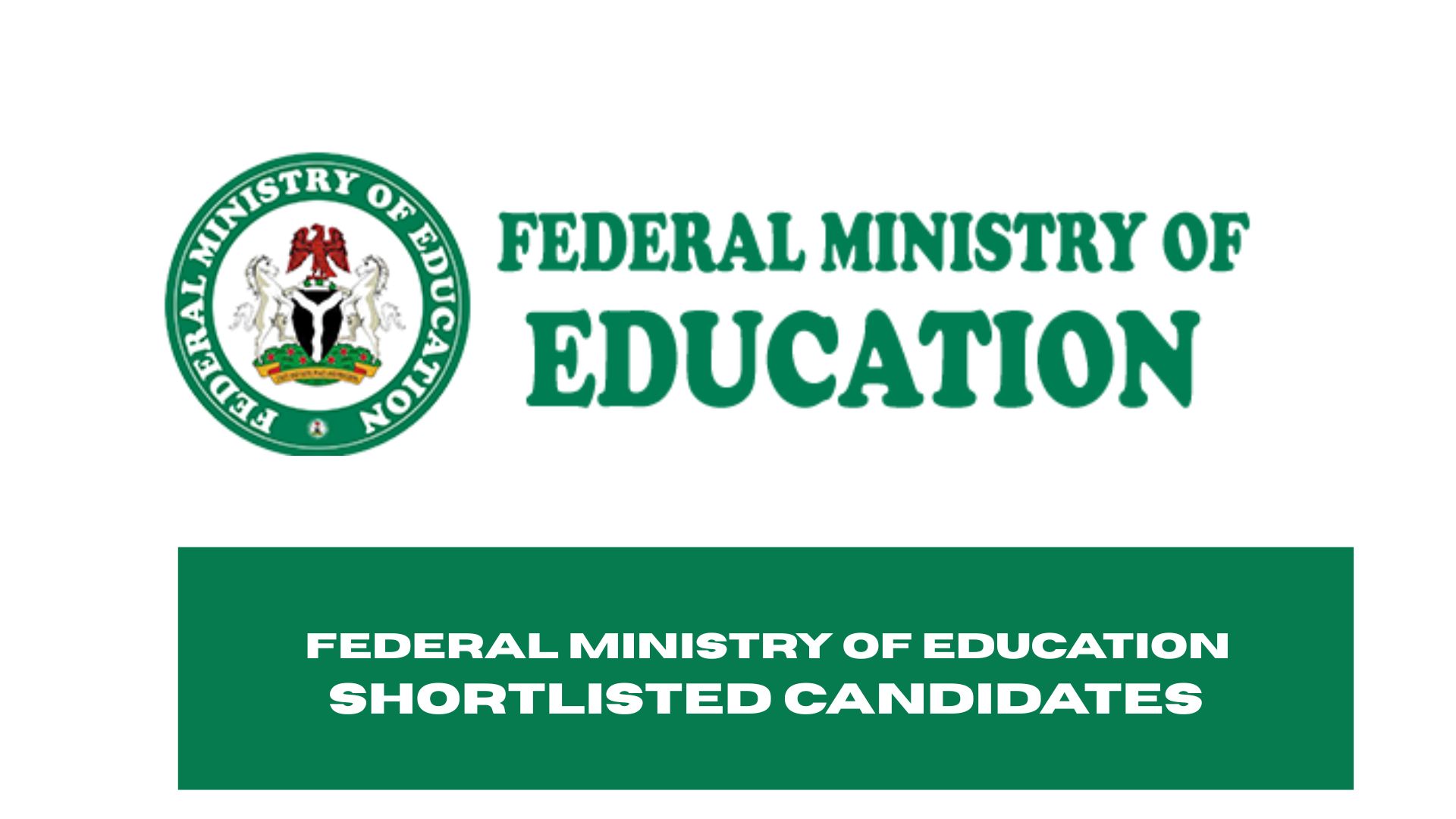 Federal Ministry of Education Recruitment Shortlisted Candidates 2025 | Complete PDF
