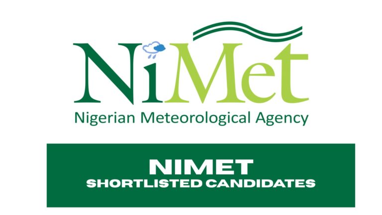 NIMET Recruitment Shortlisted Candidates 2025/2026 | PDF Download