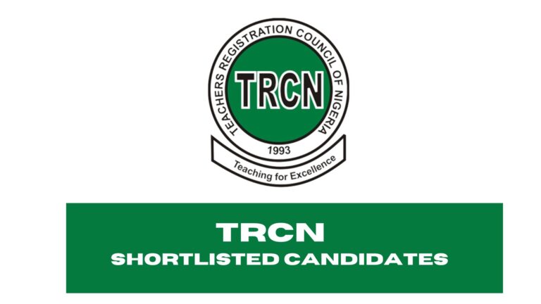 TRCN Shortlisted Candidates 2025/2026 | Download Full PDF
